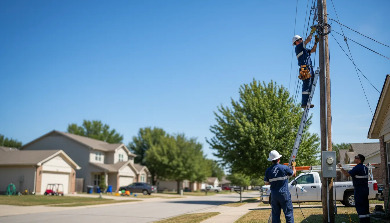 Residential electrician providing installation services in Greenway, AR